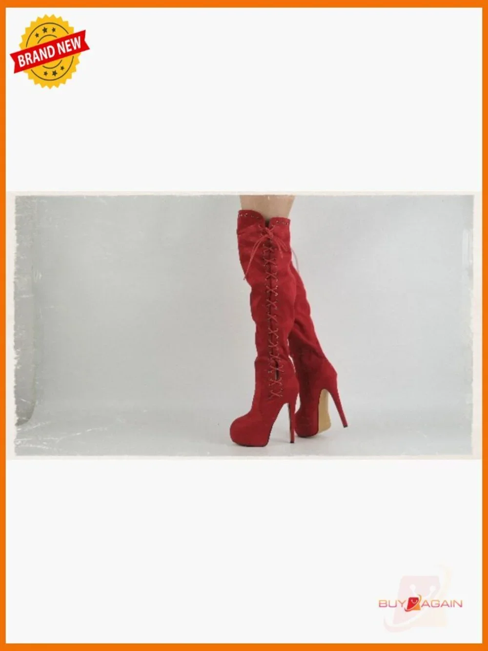 Lace Up Strappy Stilettos Platform Over the Knee High Boots